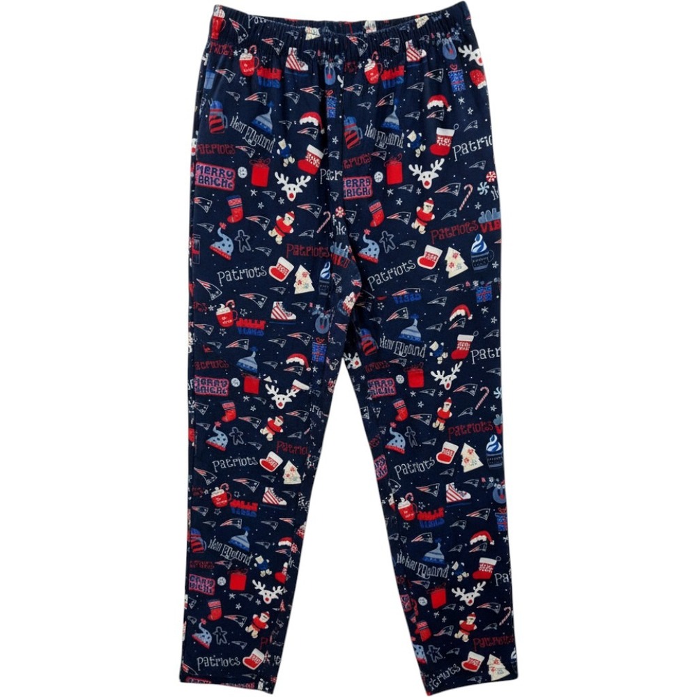 NFL Team Apparel New England Patriots Christmas Pajama Pants Mens 2XL NEW